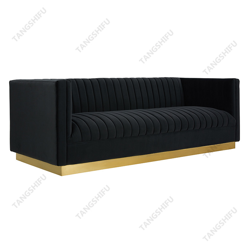 TSF-6611-3 This wholesale rectangle couch is a living room furniture or dining room furniture. the leisure sofa is exquisitely made, soft and comfortable.

TSF-6611-3-Black 7033-32,It is hgh-quality furniture produced by Zhejiang Tangshifu Furniture Co.,Ltd.

Zhejiang Tangshifu Furniture Co.,Ltd is a furniture manufacturer in China with many years of rich experience. Tsf is a leading supplier of fabric accent chairs in china, and its products are sold at home and abroad.

6