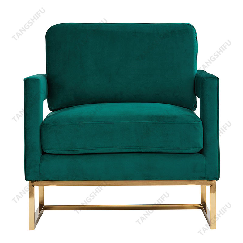 TSF-7744-Green Velet Accent chairs