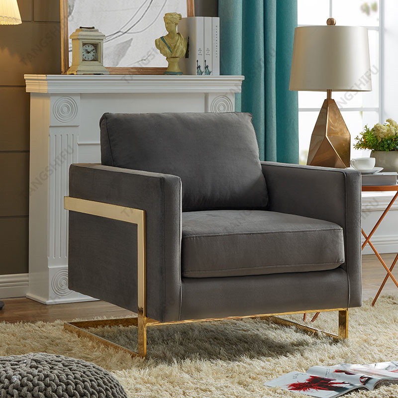 TSF-7724-1-Grey Gold-CC Accent chairs
