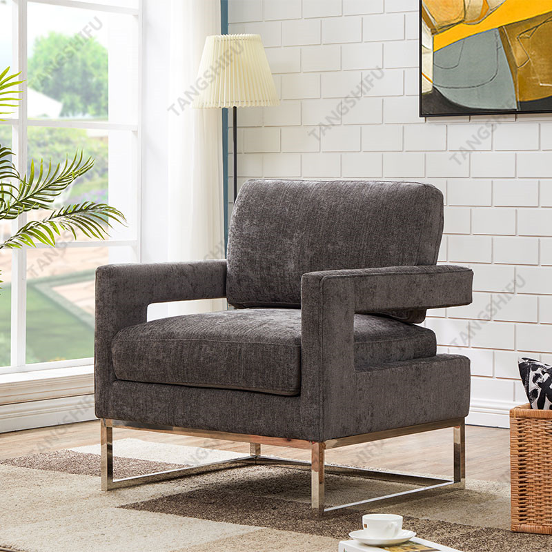 TSF-7744-Grey Linen Accent chairs