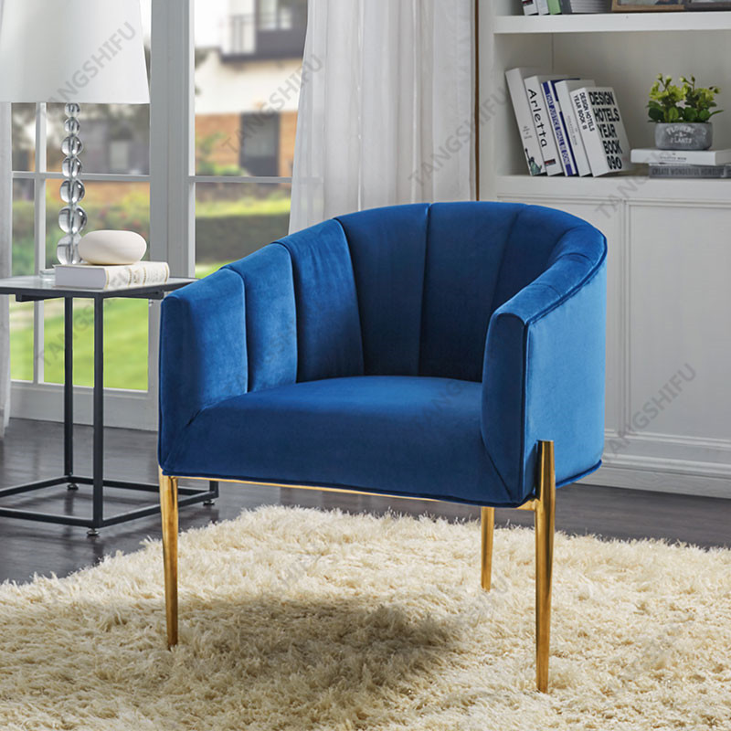 TSF-DC6623-Navy Gold-CC Accent chairs