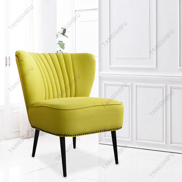 TSF-7204-Wheatgrass Linen Accent chairs
